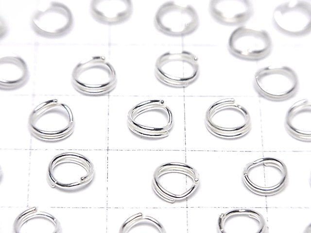 Silver925 Double Ring [5mm][6mm][8mm][10mm] No coating 3pcs