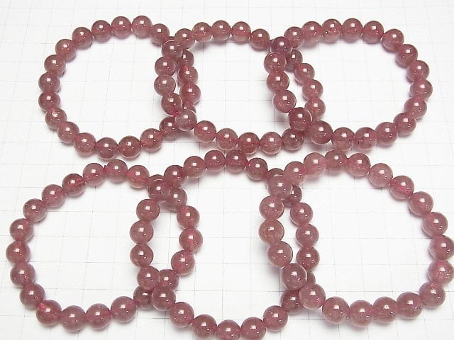Pink Epidote AA+ Round 9mm Bracelet