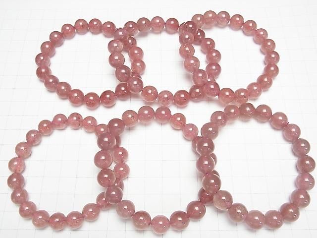 [Video] Pink Epidote AA++ Round 10mm Bracelet