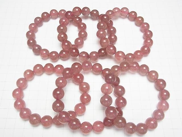 [Video] Pink Epidote AA++ Round 12mm Bracelet