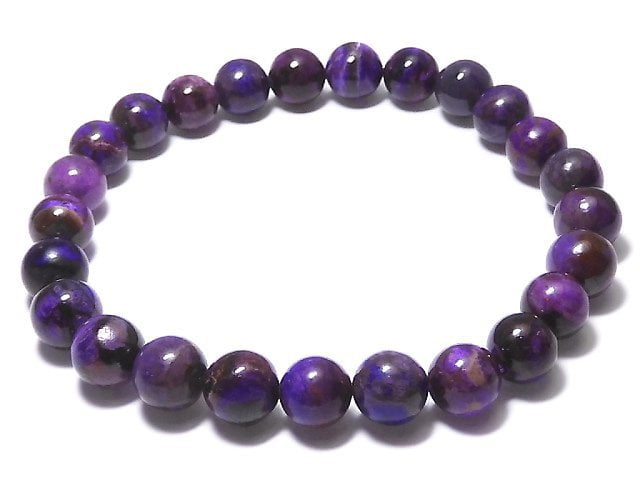 [Video][One of a kind] Sugilite AAA Round 7mm Bracelet NO.101