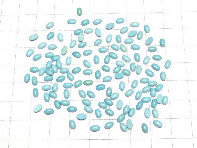[Video]Sleeping Beauty Turquoise AA++ Oval Cabochon 5x3mm 5pcs