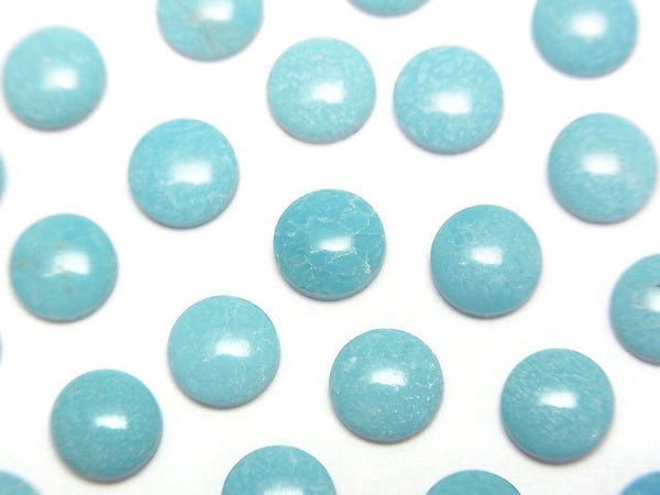 [Video]Sleeping Beauty Turquoise AA++ Round Cabochon 6x6mm 3pcs