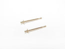 [Video] [18K Yellow Gold] Direct Earstuds Earrings with 2mm Disk, 1 Pair