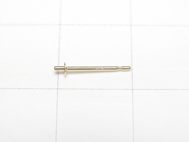 [Video][18K Yellow Gold] Direct Earstuds Earrings 2mm Plate 1pair