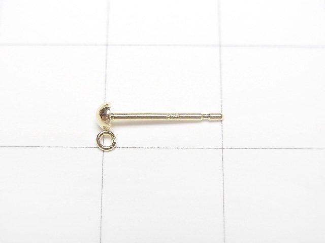[Video][18K Yellow Gold] Earstuds with Ring (Bra Piercing) 1 pair