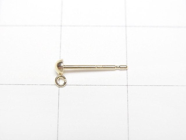 [Video][18K Yellow Gold]Earstuds Earrings with Ring (Bra Piercing) 1pair