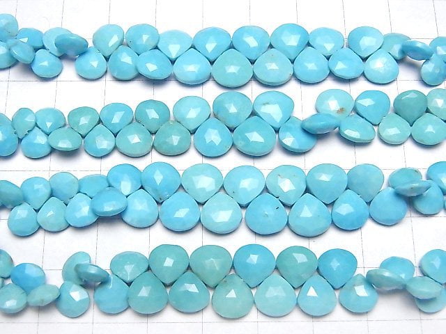 [Video] Arizona Kingman Turquoise AAA- Chestnut Faceted Briolette half or 1strand beads (aprx.6inch/14cm)
