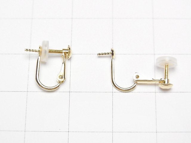 [Video][18K Yellow Gold] Earring parts with eyelets 1 pair