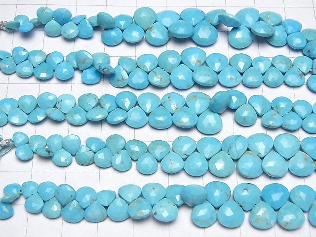 [Video] Arizona Kingman Turquoise AA++ Chestnut Faceted Briolette half or 1strand beads (aprx.6inch/14cm)