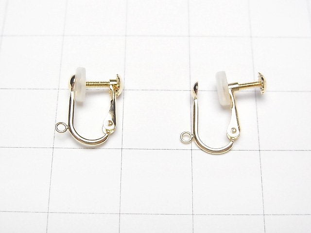 [Video][18K Yellow Gold] Earring parts with Ring 1 pair