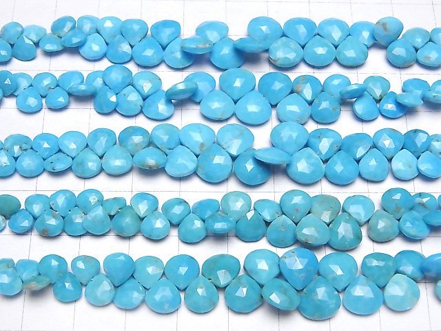 [Video] Arizona Kingman Turquoise AA++ Chestnut Faceted Briolette half or 1strand beads (aprx.6inch/14cm)
