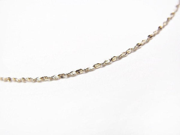 [Video][K10 Yellow Gold]Twist (S-shaped) Chain Approx. 0.7mm Width Bracelet 1pc