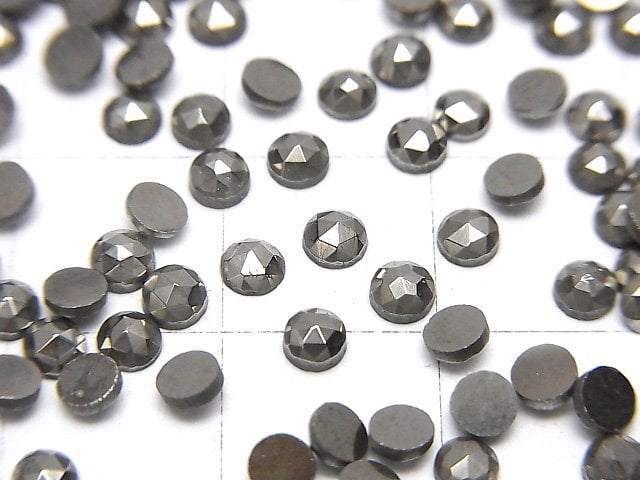 [Video] Pyrite Loose stone Round Rose Cut 3x3mm 10pcs