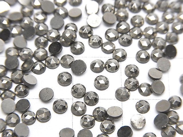 [Video] Pyrite Loose stone Round Rose Cut 3x3mm 10pcs