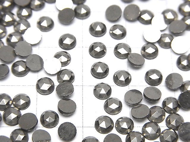 [Video]Pyrite Loose stone Round Rose Cut 4x4mm 5pcs
