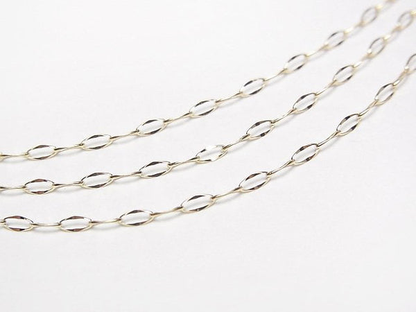 [Video][K10 Yellow Gold]Diamond Shape Cut Chain Approx. 1.6mm Width Necklace 1pc