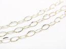 [Video][K10 Yellow Gold] Faceted Oval Chain Necklace, Approx. 3.3mm Wide, 1 Piece