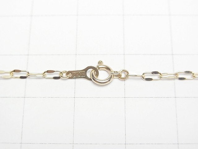 [Video][K10 Yellow Gold]Half Flat Oval Chain Approx. 1.9mm Width Necklace 1pc