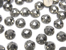 [Video] Pyrite Loose stone Round Rose Cut 6x6mm 3pcs
