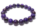 [Video][One of a kind] Sugilite AAA Round 10mm Bracelet NO.105