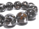 [Video][One of a kind] Kenya Sericho Pallasite Meteorite Round 16mm Bracelet NO.1
