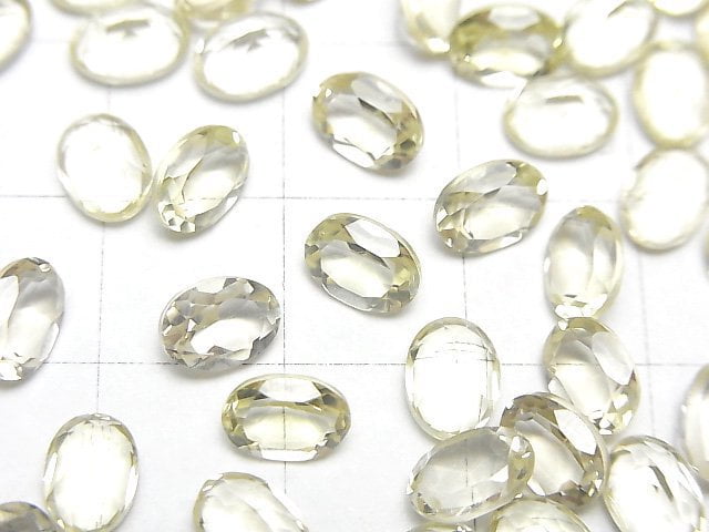 [Video]High Quality Lemon Quartz AAA Loose stone Oval Faceted 7x5mm 10pcs