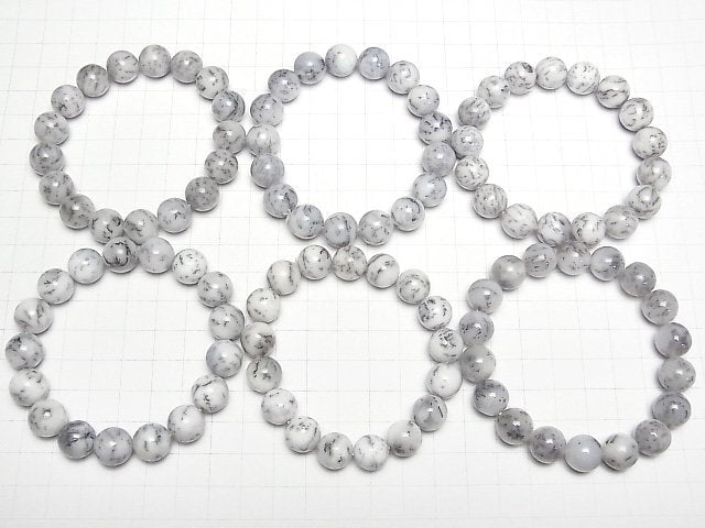 [Video]Dendrite Opal Round 12mm Bracelet