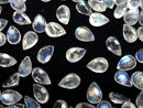 [Video]High Quality Rainbow Moonstone AAA- Loose stone Pear Shape Faceted 6x4mm 3pcs