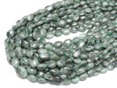 [Video] Brazilian Emerald AA+ Oval half or 1strand beads (aprx.15inch/38cm)