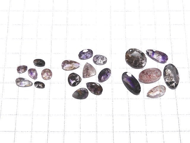 [Video]Elestial Quartz AA++ Loose stone mixed shape Faceted 10pcs