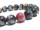 [Video][One of a kind] Tourmaline Cat's Eye Round 9mm Bracelet NO.7