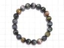 [Video][One of a kind] Tourmaline Cat's Eye Round 9mm Bracelet NO.8