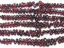 [Video]High Quality Mozambique Garnet AAA- Drop (Smooth) half or 1strand beads (aprx.7inch/18cm)