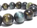 [Video][One of a kind] Tourmaline Cat's Eye Round 12.5mm Bracelet NO.12