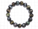 [Video][One of a kind] Tourmaline Cat's Eye Round 12.5mm Bracelet NO.12