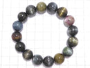 [Video][One of a kind] Tourmaline Cat's Eye Round 13mm Bracelet NO.13