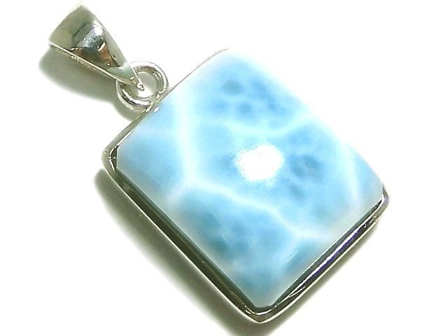 [Video][One of a kind] Larimar Pectolite AAA Pendant Silver925 NO.118