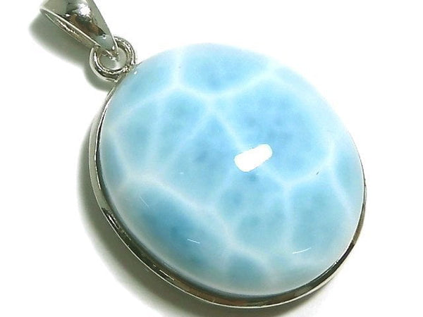 [Video][One of a kind] Larimar Pectolite AAA Pendant Silver925 NO.121