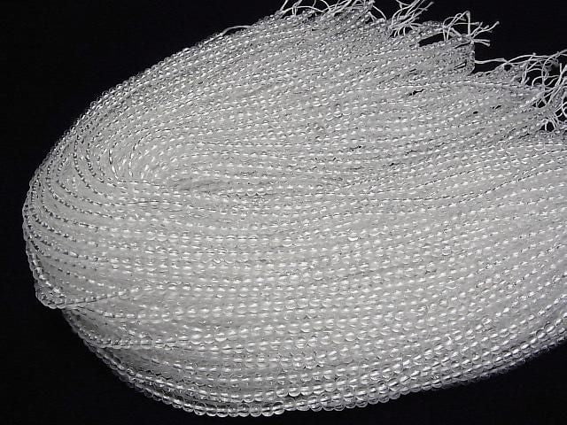 [Video]Crystal Quartz AAA- Round 4mm 1strand beads (aprx.15inch/36cm)
