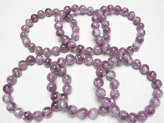[Video]Lepidolite Silica AA++ Round 10mm Bracelet