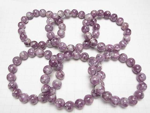 [Video]Lepidolite Silica AA++ Round 12mm Bracelet
