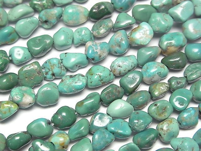 [Video]Turquoise AA++ Small Size Nugget 1strand beads (aprx.15inch/36cm)