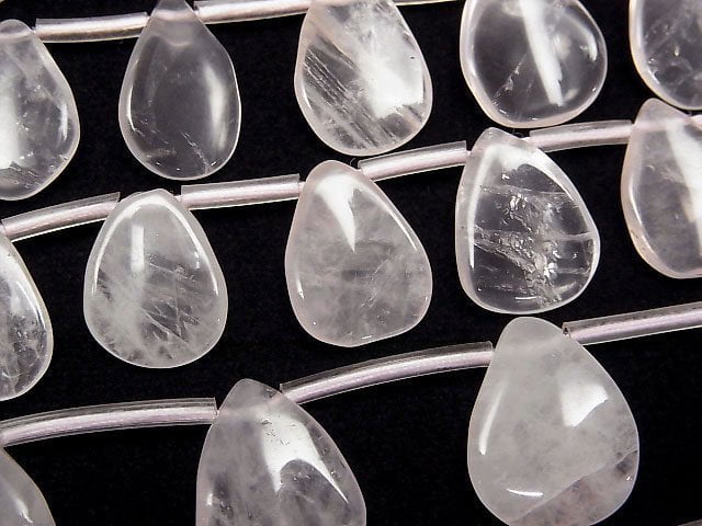 [Video] Madagascar Rose Quartz Pear shape (petal) [S size] 1strand (36cm)