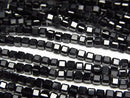 [Video]High Quality! Black Spinel AAA Cube Shape 2x2x2mm 1strand beads (aprx.15inch/37cm)