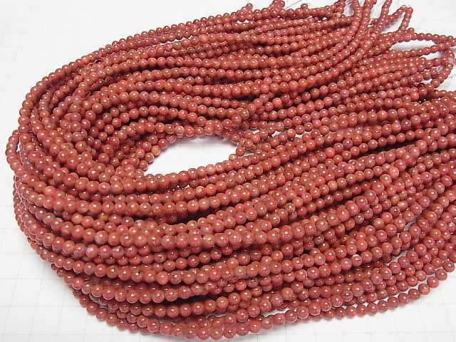 [Video]Sponge Coral Round 4mm half or 1strand beads (aprx.15inch/38cm)