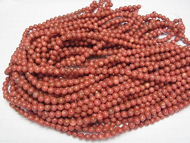 [Video]Sponge Coral Round 6mm half or 1strand beads (aprx.15inch/38cm)