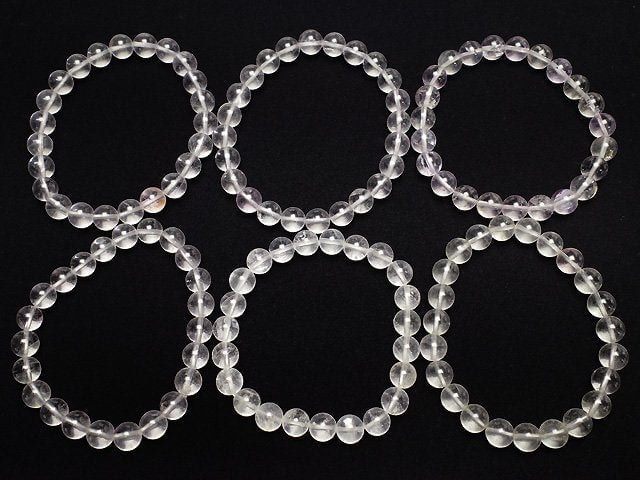 [Video] White Fluorite AAA- Round 8mm Bracelet