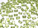 [Video]High Quality Peridot AAA- Loose stone Rectangle Faceted 6x4mm 5pcs