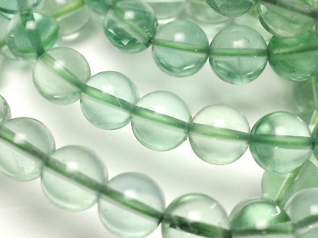 [Video] Green Fluorite AAA Round 8mm Bracelet